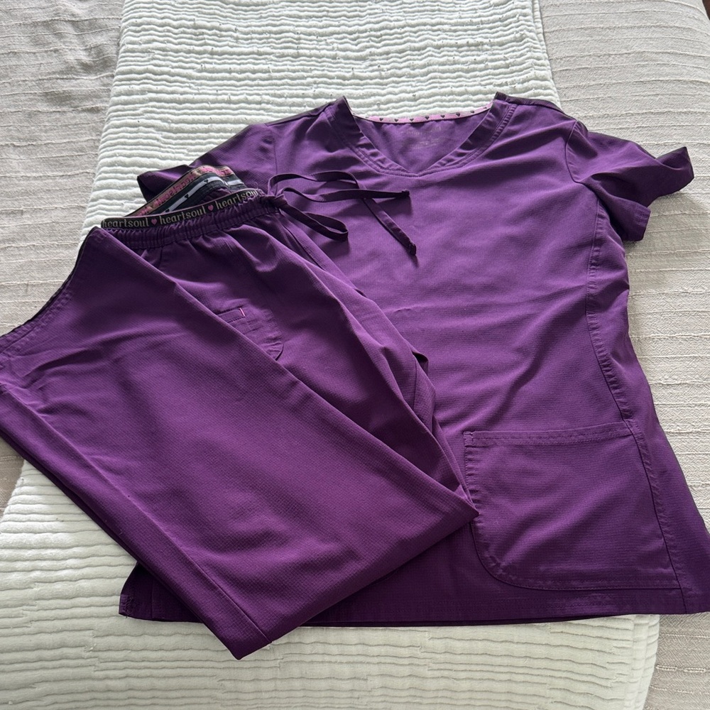 Purple Scrub Set